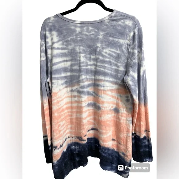 Green Tea Tie Dye Longsleeve Shirt - Picture 2 of 4